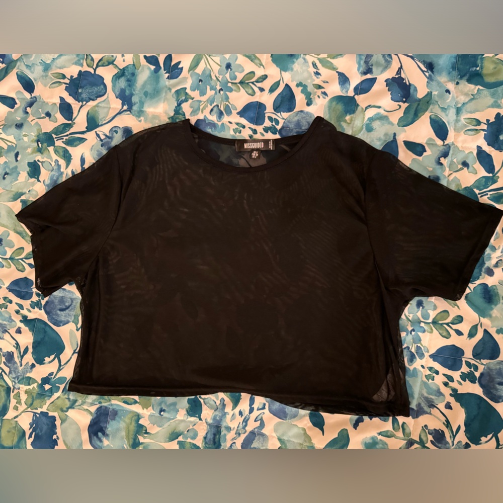 Sheer crop top